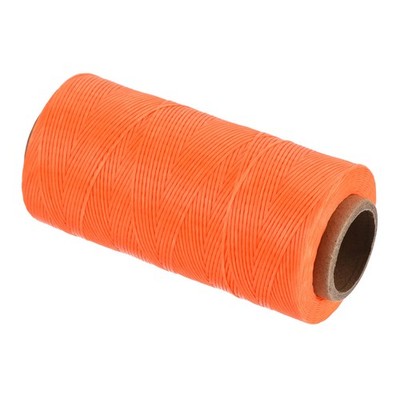 197 Yard 1mm 210D Flat Waxed Thread Polyester, Bright Orange