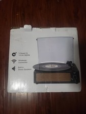 Vinyl Record Player Turntable with Built-In Stereo Speaker 3-speed WIRELESS