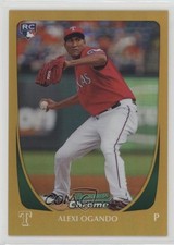 2011 Bowman Chrome Gold Refractor 24/50 Alexi Ogando #206 1m8