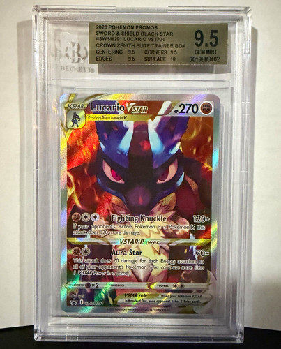 Lucario VSTAR graded BGS 9.5 for sale on eBay