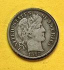 1916-S Barber Dime 90% Silver. VG Condition. Charity Auction/Animal Rescue.
