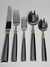 Vintage Lenox Eternal Gold Flatware 5-Piece Place Setting- 1 set of 5