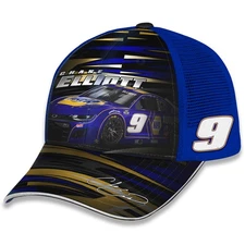 Youth Checkered Flag Sports Blue Chase Elliott NAPA Trucker Adjustable Hat