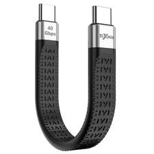 Rixmie Short USB C Cable, 40Gbps USB4 Cable Compatible with Thunderbolt 4/3 Inte