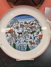 villeroy and boch naif christmas platter 12 inch