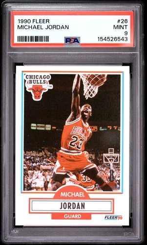 1990 FLEER #26 MICHAEL JORDAN PSA 9
