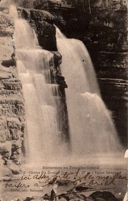 CPA - FALL du DOUBS - Ausflug in die Franche-Comté (1908)