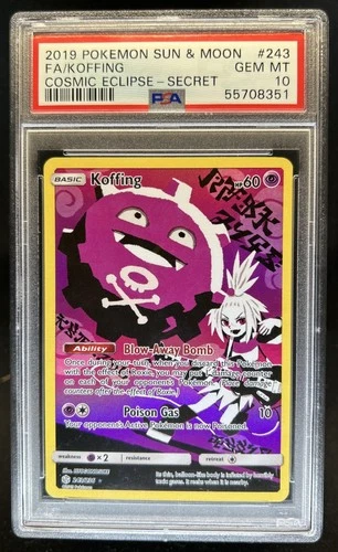 2019 Pokemon SM Cosmic Eclipse Koffing #243/236 PSA 10 GEM MINT