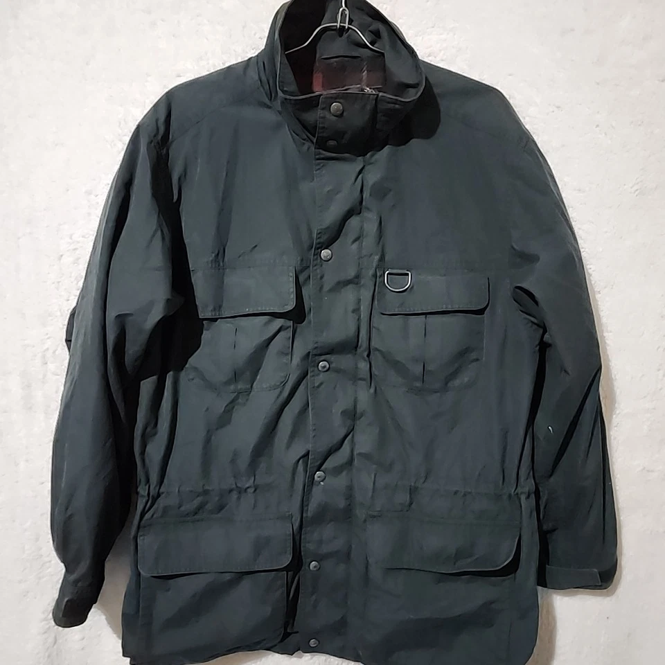 Eddie Bauer Mens M Wool Lined Green Outdoors Vintage Mountain Parka Jacket - Image 2 of 4