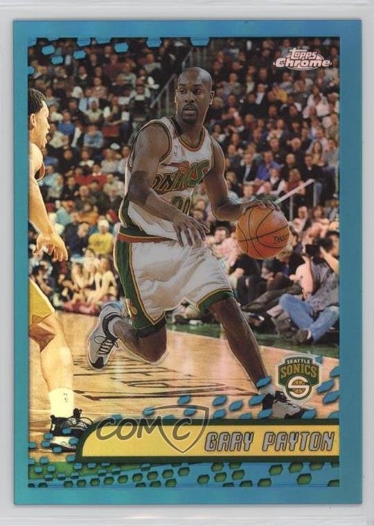 2001-02 Topps Chrome Refractor Gary Payton #62 HOF nd3