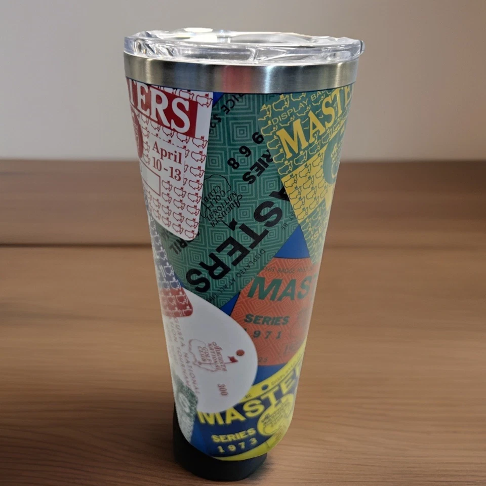 Vaso Masters MCORK-INSIGNIAS 24 oz - AUGUSTA NATIONAL GOLF CLUB - NUEVO CON ETIQUETAS Raro Foto 3 de 4
