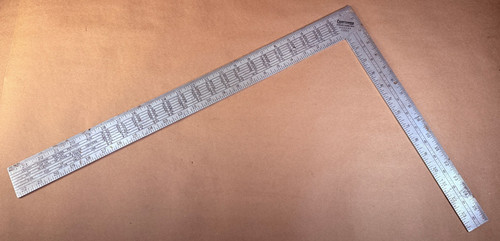 Vintage 1950s Craftsman 03963 Rafter Square Duralumin Aluminum 16x24" - Long C
