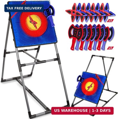 Axe Throwing Game for Backyard, Axe Throwing Target Set with 20 Throwing Axes Ou