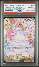 2024 ONE PIECE JAPANESE OP08-TWO LEGENDS #112 CHARLOTTE PUDDING PSA 10