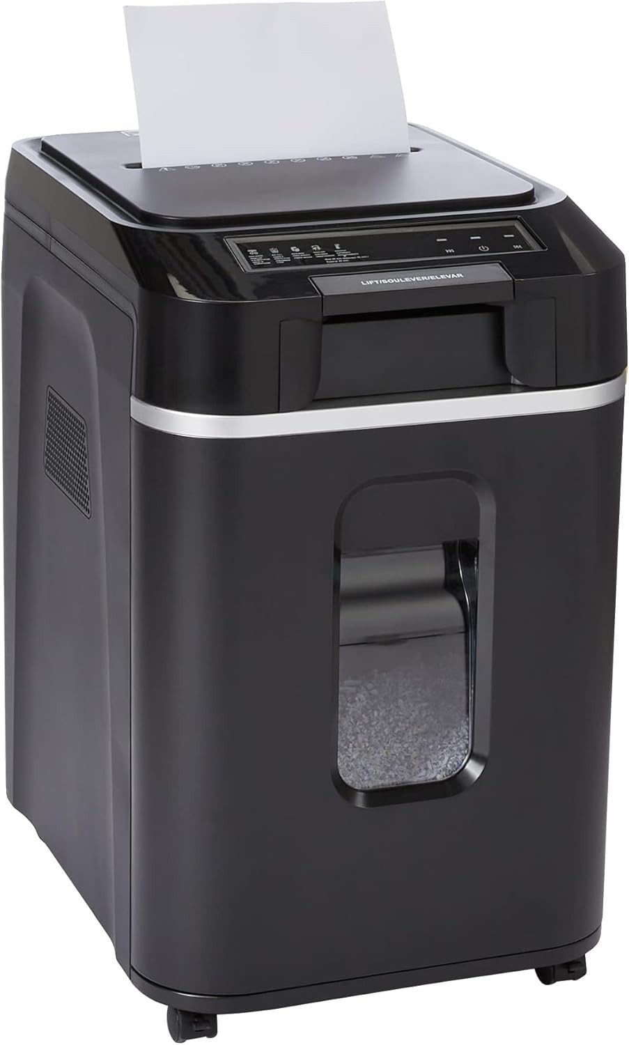 Amazon Basics 200-Sheet Auto Feed Cross-Cut Paper Shredder, High Security P-4, A