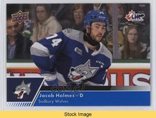 2022-23 Upper Deck CHL Blue Jacob Holmes #240 READ 0j7f