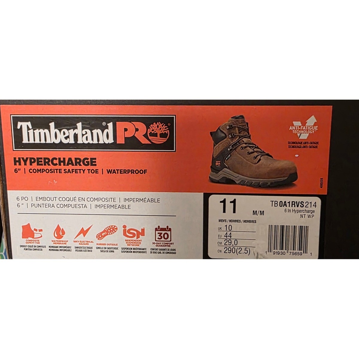 NEW Timberland PRO Hypercharge 6in Composite Safety Toe 