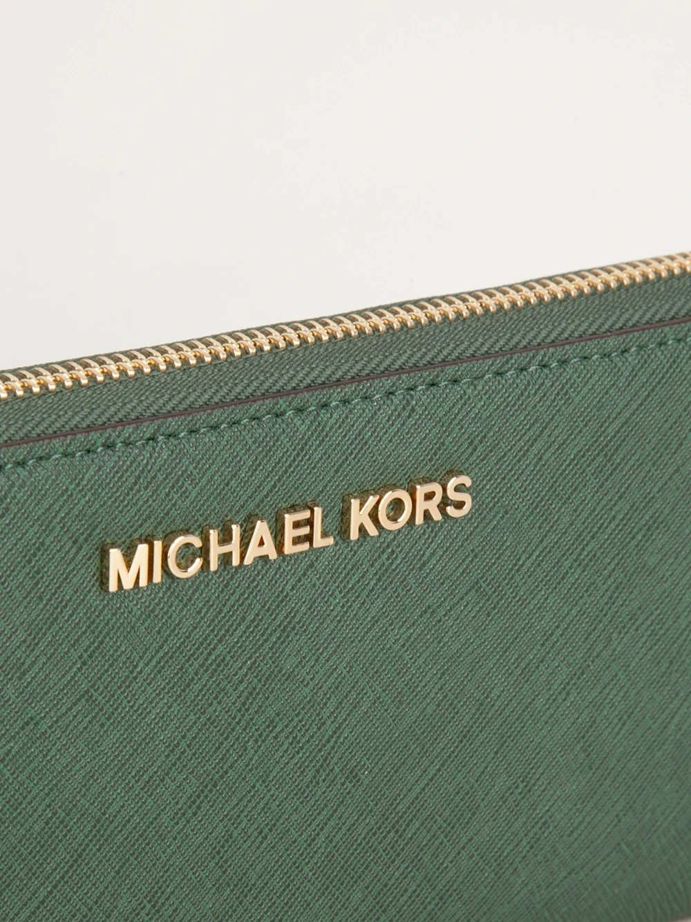 RARE Michael Kors Selma Large Saffiano Leather Handbag Dark Green with WALLETS thumbnail 9