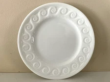 Set 4 Bernardaud Limoges LOUVRE Bread/Desset Plates 6 3/4" Embossed White Stamp