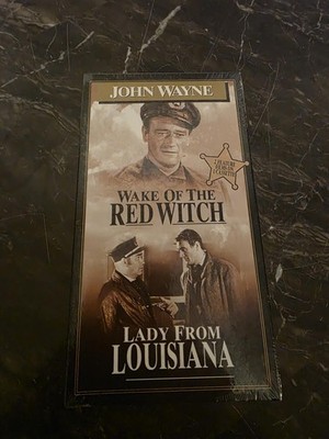 John Wayne Wake Of Red Witch / Lady from Louisiana VHS Unopened