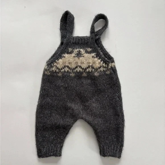 Серый вязаный комбинезон Zara для мальчика девочки размер 9-12 месяцев для ребенка ясельного возраста унисекс - Изображение 4 из 4