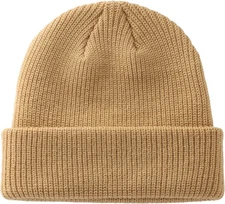 Double Layer Winter Beanie for Men Women Warm Soft Cuffed Knit Skull Cap