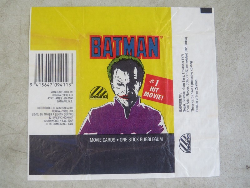 1989 Batman movie cards - Batman Cards