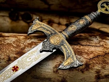 Royal Templar Knight Sword Beautiful Gift bf Medieval Collection Premium Anduril