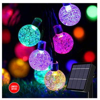 Solar Lichterkette 50LED AußEn 8 Modi Balkon Garten Terrasse