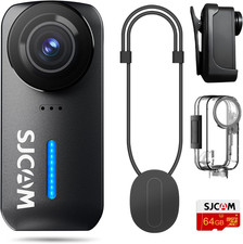 SJCAM C110 Magnetic Mini Body Camera,4K 200Min | 64GB Card Bodycam with Audio &