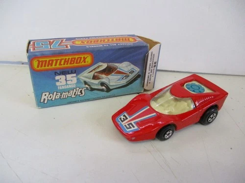 Matchbox Lesney Superfast SF35 Fandango- red with UNPAINTED BASE, boxed