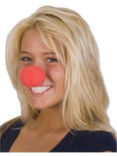 New Mens Womens Child Costume 2" Red Foam Clown Nose