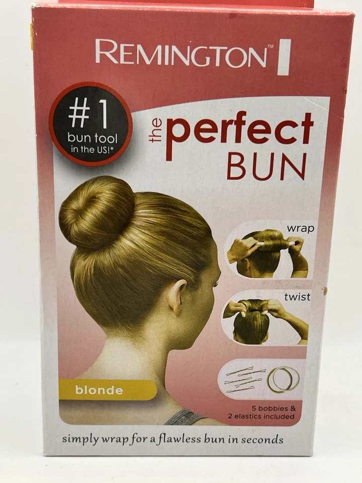 Remington THE PERFECT BUN Hair Styling Accessory BLONDE New In Box NOS Sealed - Image 4 of 4
