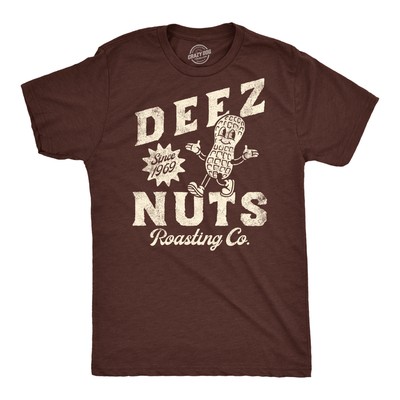 Mens Funny T Shirts Deez Nuts Roasting Co Sarcastic Novelty Tee