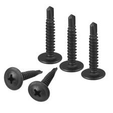 100pack Phillips Head Self Tapping Screws #8 x 1" Carbon Steel Self Drilling