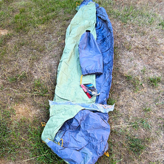 VAUDE Bivvy Bag 1 Person Bivi Shelter Bivouac Sack Green/Grey
