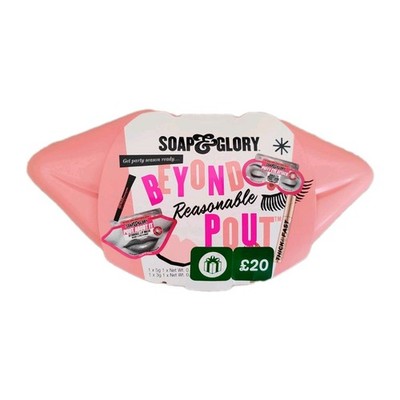 Soap & Glory Geschenkset, Black Mascara, Under Eye Patches, Lippenbalsam, Lippenmaske Neu