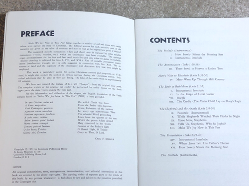Make We Joy Now in this Fest by Carl Schalk SONGBOOK SAB (1971, Concordia) - Picture 4 of 6