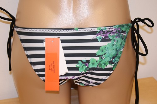 NWT Clover Canyon Swimsuit Bikini Bottom Sz XS Multi Color Tie Side - Picture 2 of 3