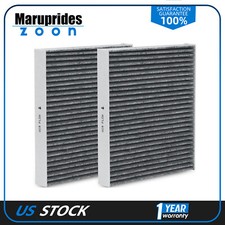2pcs Premium Cabin Air Filter For Chevrolet Malibu Silverado 1500/2500/3500 Volt