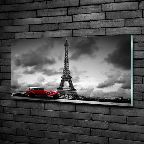 Tableau Décoratif Tour Eiffel Sur Verre Trempé 70x100 Cm - Marque Tulup - Style Moderne - Neuf