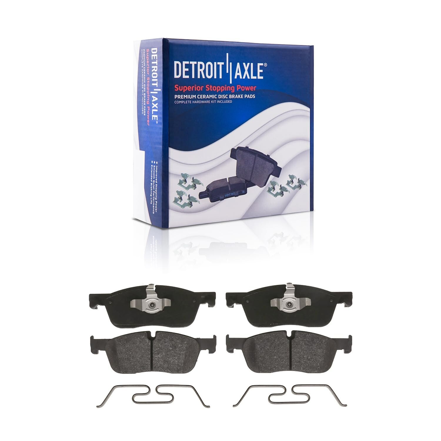 Front Disc Brake Rotors &Ceramic Brake Pads Kit for 2017-2020 Jaguar F-Pace 2.0L