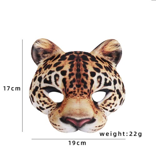 Accessory Half Face Mask Halloween Masks 3d Animal Mask Masquerade Masks - Picture 2 of 18