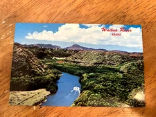 Kauai HI-Hawaii Wailua Rier Garden Isle Largest River in Hawaii Vintage Postcard