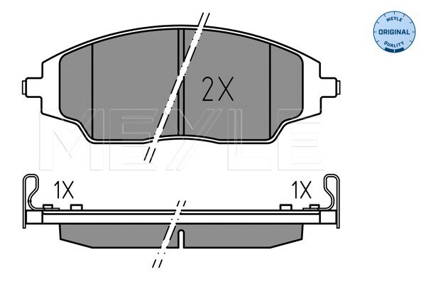 Meyle 025 257 2218 Brake Pad Set, Disc Brake For Chevrolet-image