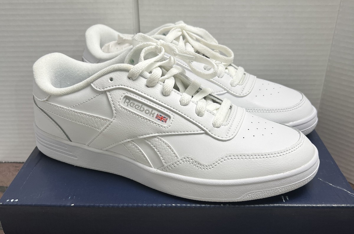 Reebok women's Club Memt Sneaker, Steel/White, size US FU6817