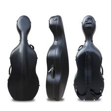 Black cello case 4/4 Aviation composite materials with Embedded handle wheels