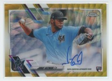 2021 Topps Chrome Rookie Autographs Gold Wave Refractor Jorge Guzman RC Auto