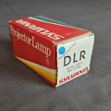 Vintage Sylvania DLR projector Lamp Bulb Blue Top DLR 250 Watts 21.5 V 10 Hours