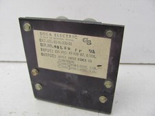SOLA ELECTRIC POWER SUPPLY 81-05-230-01 115VAC 47-420HZ .5A USED